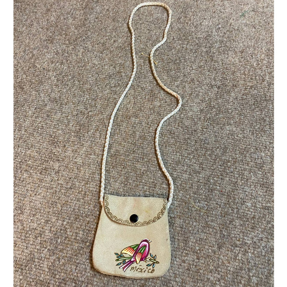 Suede Hand-painted Change Purse - Picture 1 of 2